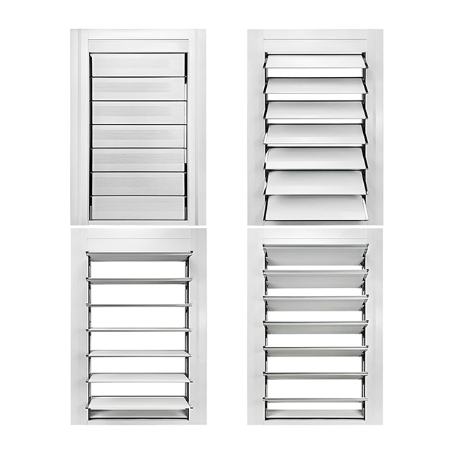 Customize Security Louver Aluminium Glass Jalousie Louvre windows Louvres Door Lists