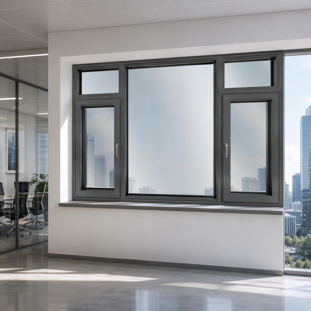 Thermal Break Aluminum Window Profile Modern Aluminum Frame Window for Residential and Commercial Construction