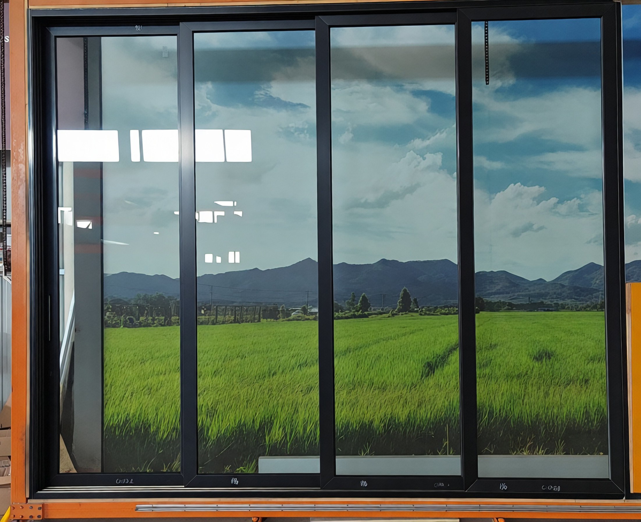 Triple Glazed Four Panel Sliding Door Four Track Thermal Insulated Energy Rated Draft-Proof Aluminum Door