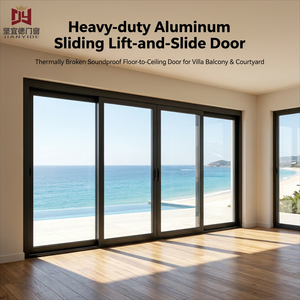 Custom Aluminum Lift and Slide Door Soundproof Tempered Glass Thermal Break Sliding System