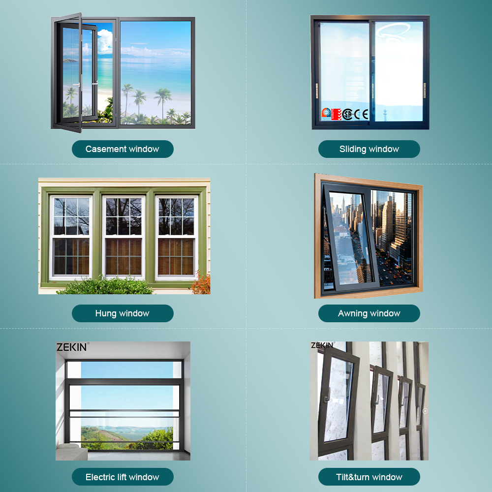 ZEKIN Modern Style Main Entrance Door Aluminum Entry Front Doors Against Theft Bulletproof Security Door
