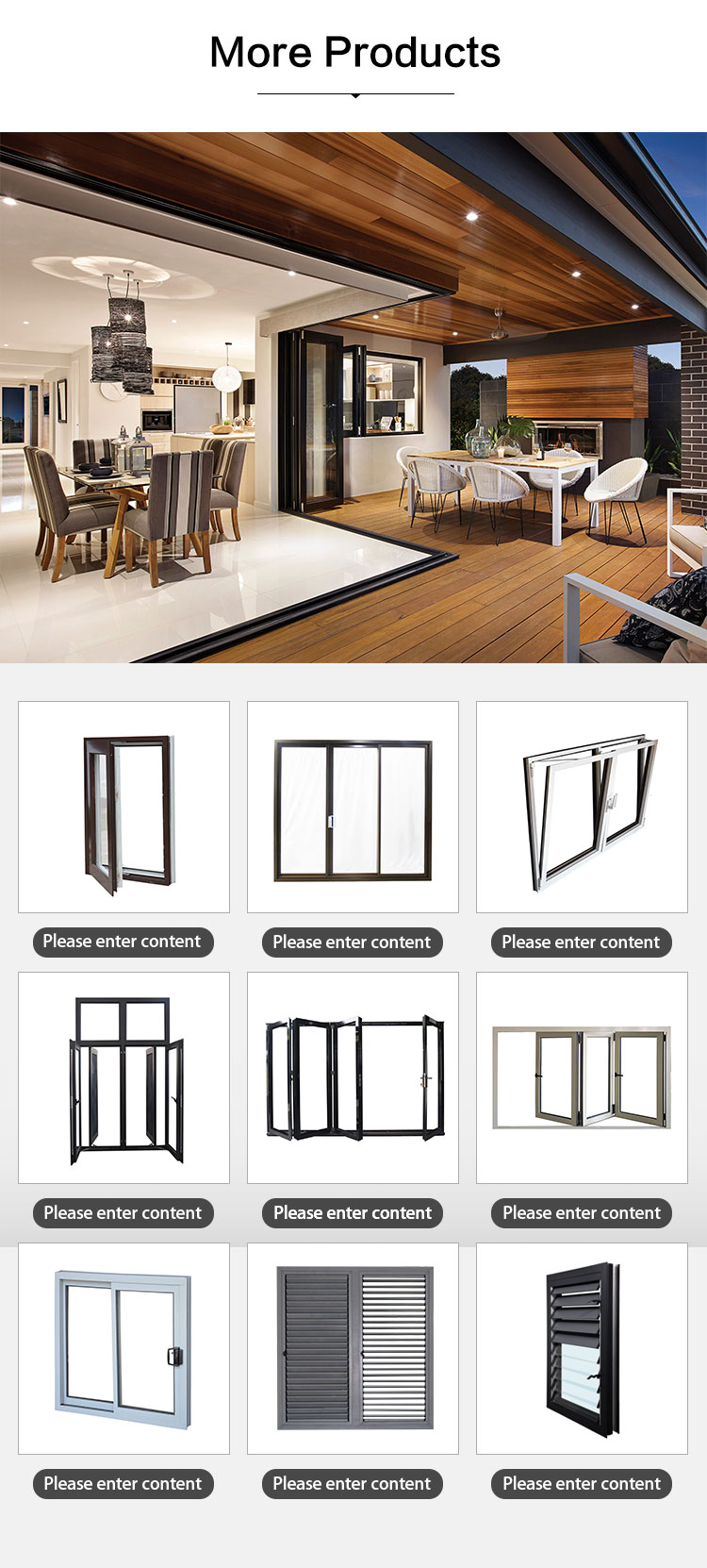 More Aluminum Windows and Doors Styles