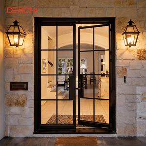 Modern Luxury French Glass Swing Entrance Door