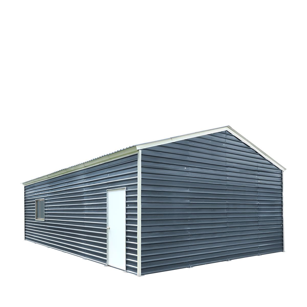26' X 30' Aluminium Garage Shed 9' High Double Front Doors 14' Peak 780 Sq-Ft 900 Series Double Wall Waterproof 12-Year Limited