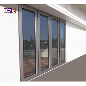 Aluminum-plastic Casement Window Anthracite Grey