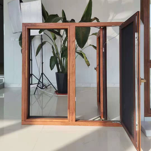 Customized Double Glaze Aluminum Clad Wood Windows