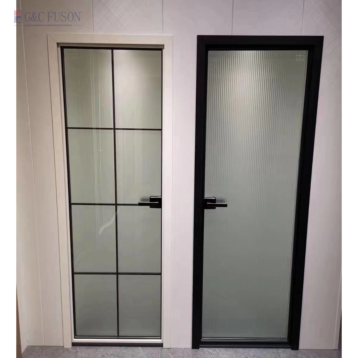 Modern Design Thermal Break Tempered Glass Exterior Aluminium Hinged Door Foshan Factory's French Casement Door For House Hotel