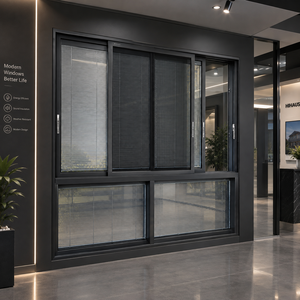 Hihaus Black Aluminum Sliding System