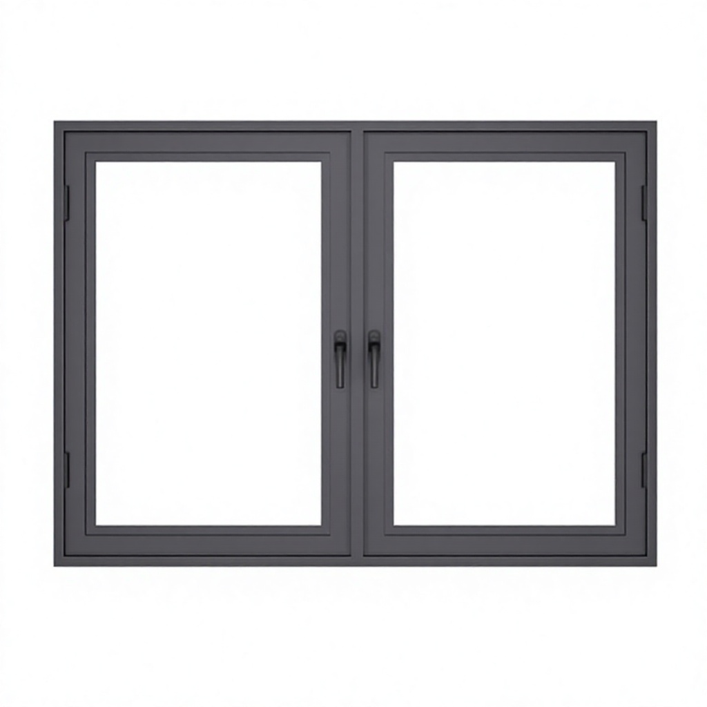 Customized Aluminum Casement Window Pitched Roof Self Opening Vent Window