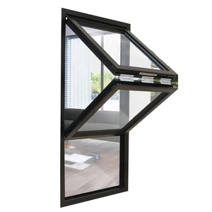 Manufacturer High Quality Home Aluminium Window Alloy Vertical Bi-folding Up Triple Glazed Balcony windows