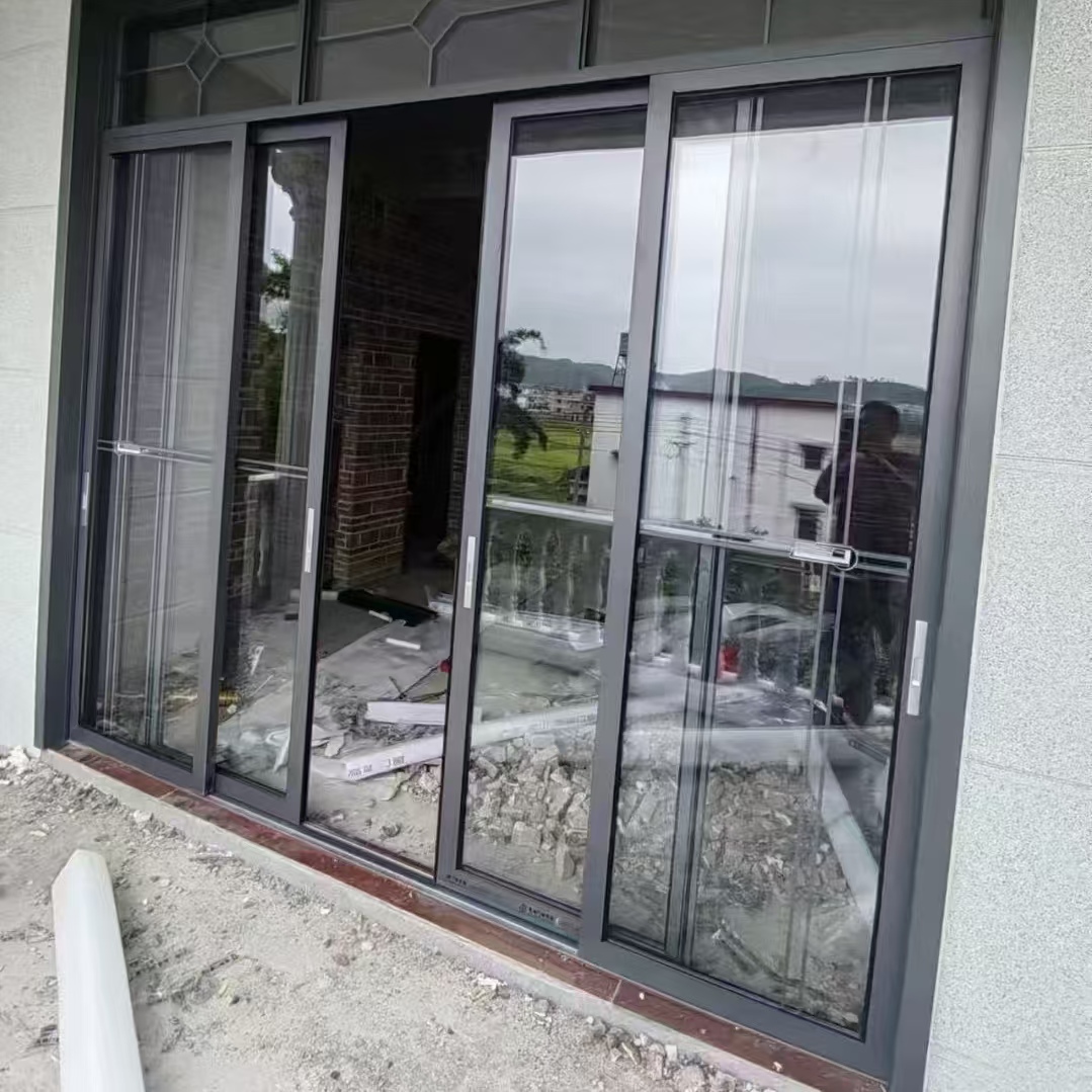 Double Glazed Low-E Glass Waterproof Soundproofed External Patio Aluminum Minimalist Australian Upper Lower Sliding Doors