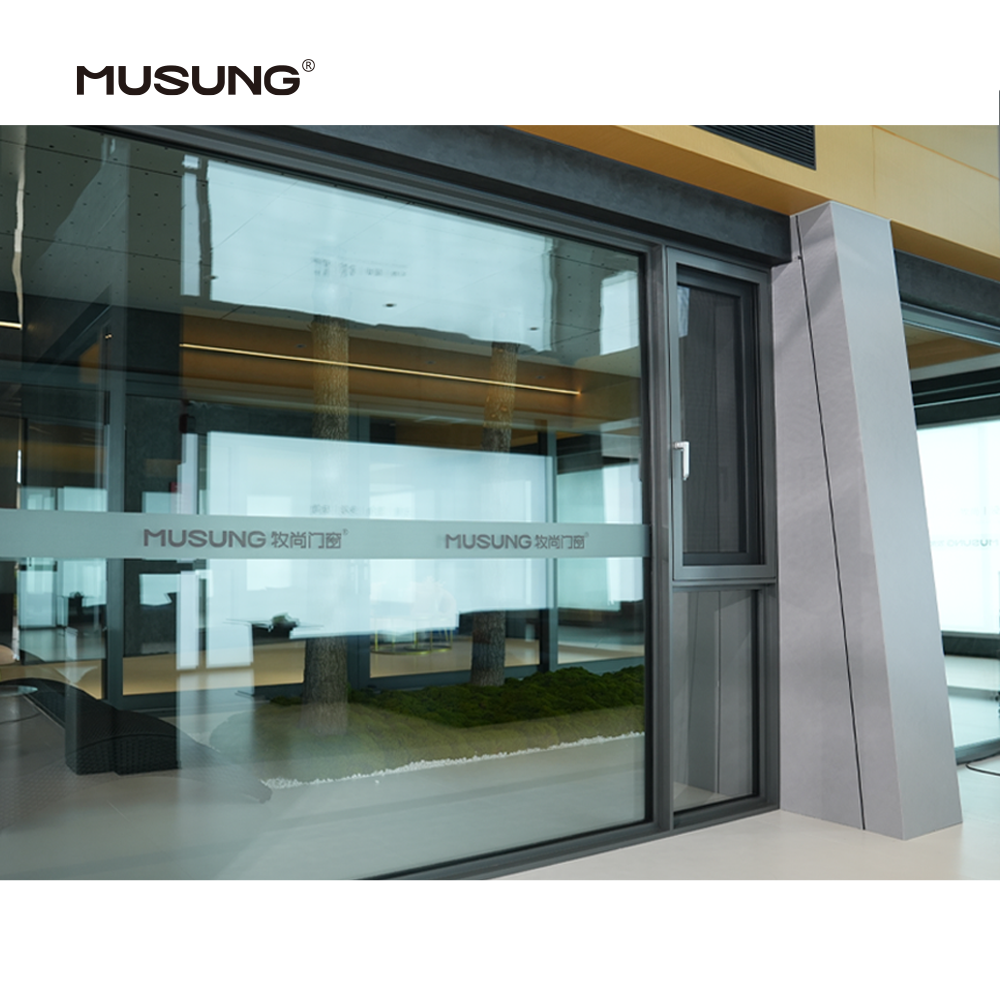House Apartment Double Glazed Aluminum Swing Window Double Tempered Glass windows Casement Window