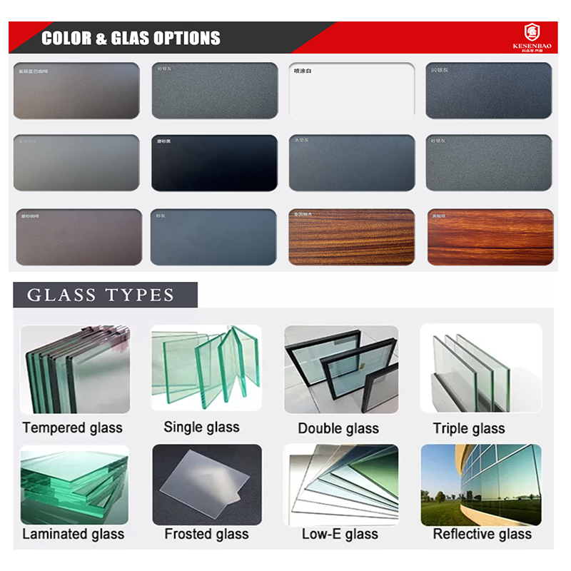 As2047 Hurricane Impact Soundproof Sliding Glass windows Aluminum Tempered Glass Sliding Windows