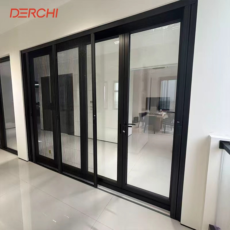DERCHI Custom Security Bi-fold Aluminum Bifold Patio Doors