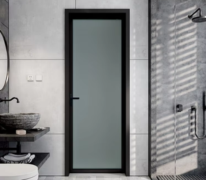 RG50 Minimalist Soundproof Aluminum Glass Swing Door