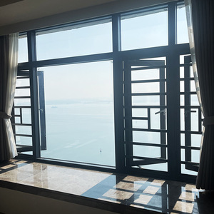 Aluminum Swing Modern Design Window with Security Grill