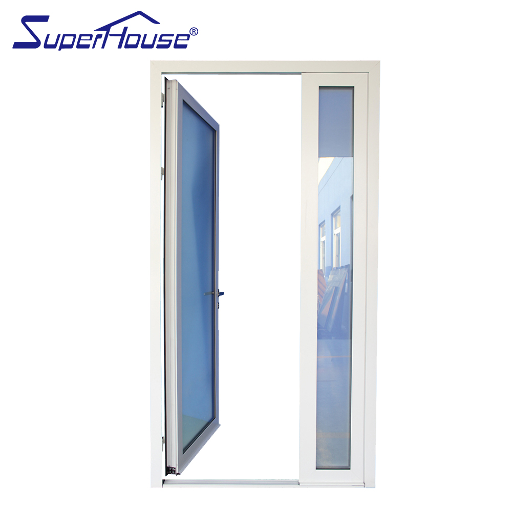 Superhouse 30 X 79 Interior Door Aluminum White Door Designs Interior Use Metal Frame Glass Casement/Swing Door