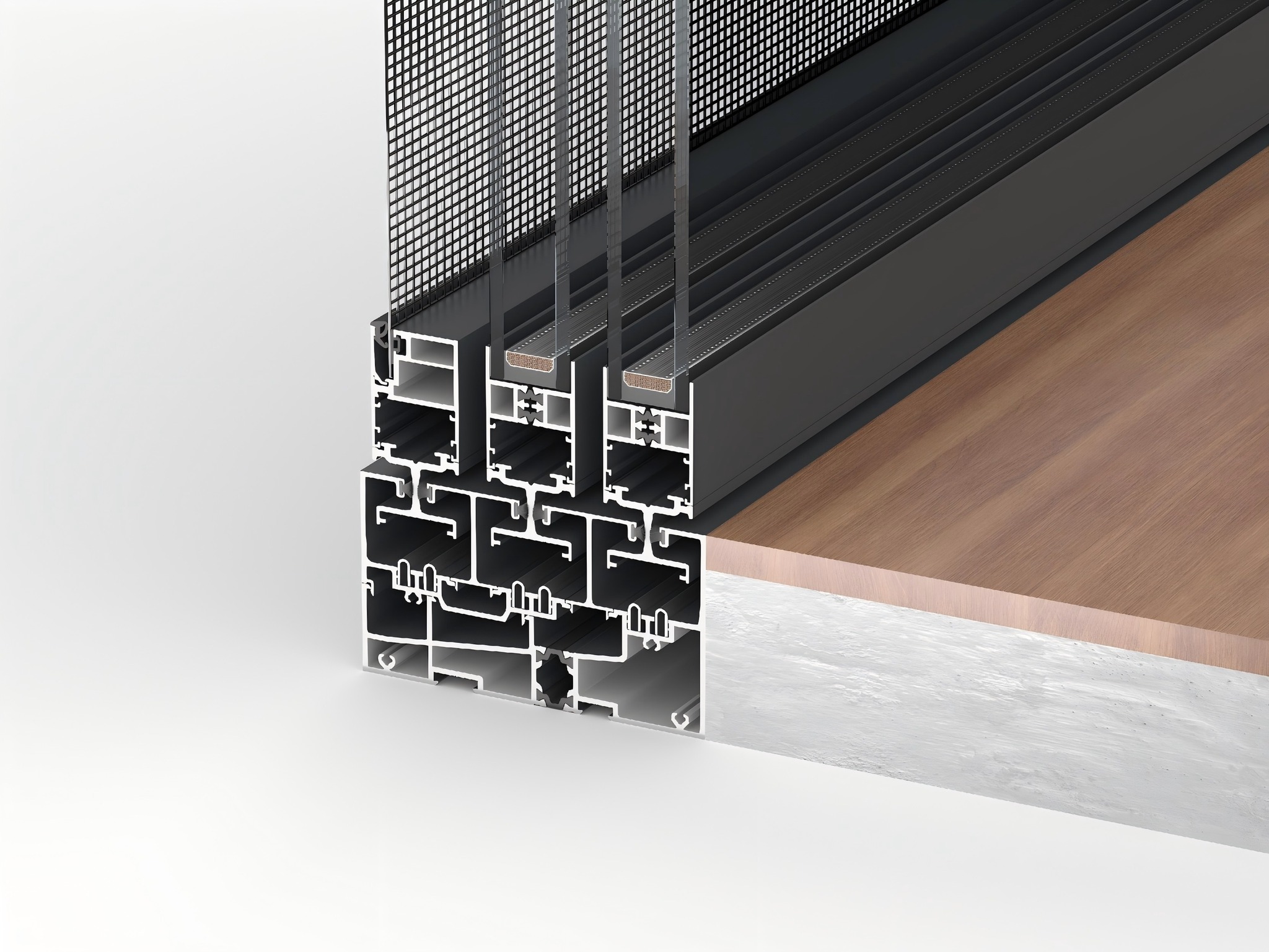 Exterior Sound Proof Aluminium Profiles Window Design French Style Black Aluminum Frame Double Glass Casement windows