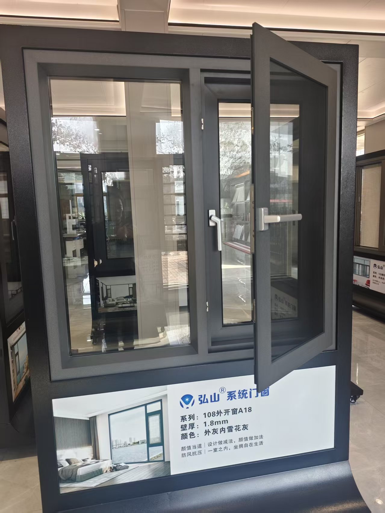 Modern Design Vertical Swing Aluminum System Doors and Windows Double Glazed for New House Construction Renovation