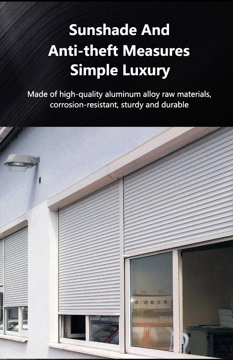 Custom Modern Modern Aluminum Glass Sliding windows with Inner Electrical Roller Shutter