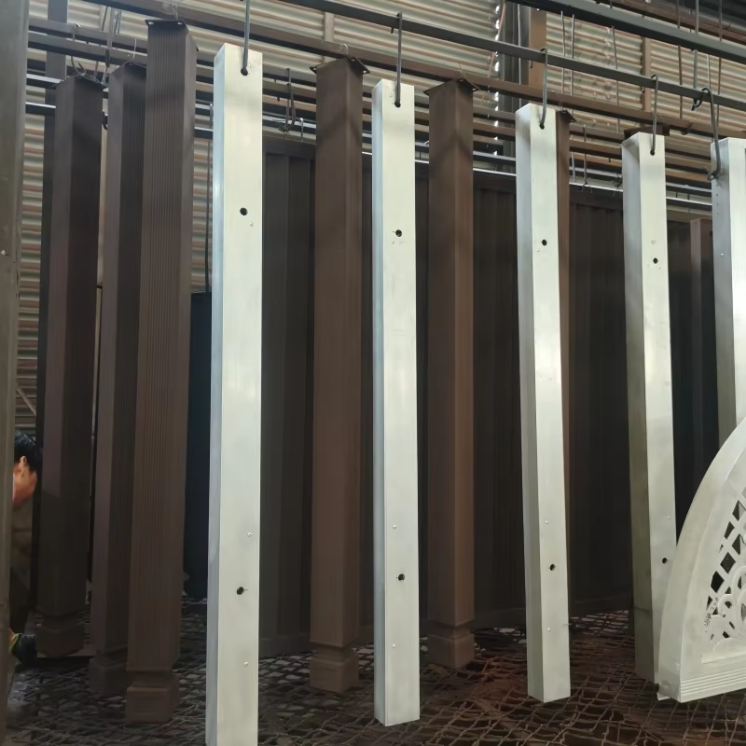 Powder Coated Aluminum Gate Vertical Slat Panel with Pull Handle for Modern Residential House Front Entrance Door Rust Proof