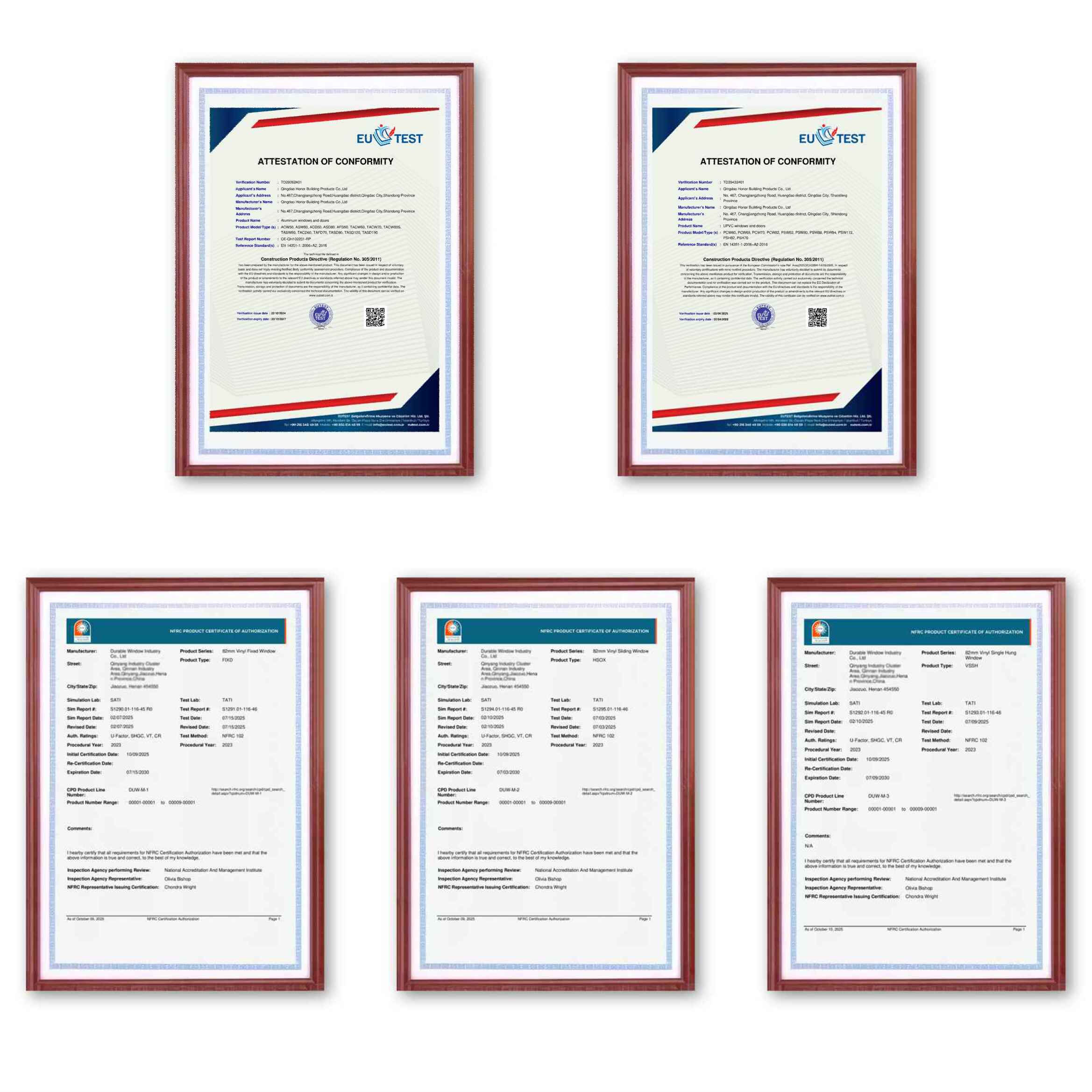 Product Certifications