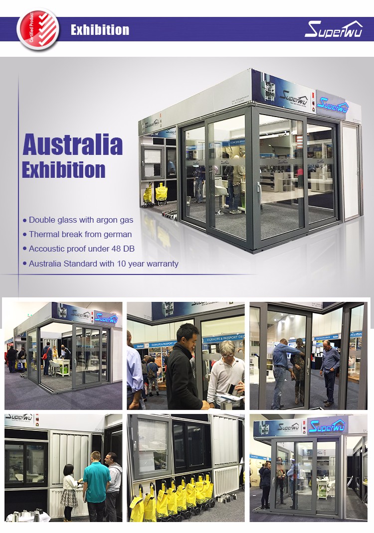 Commercial Glass Entry Doors NFRC Certified Aluminum Frame Energy Efficient Storefront Entrance Door Custom Size
