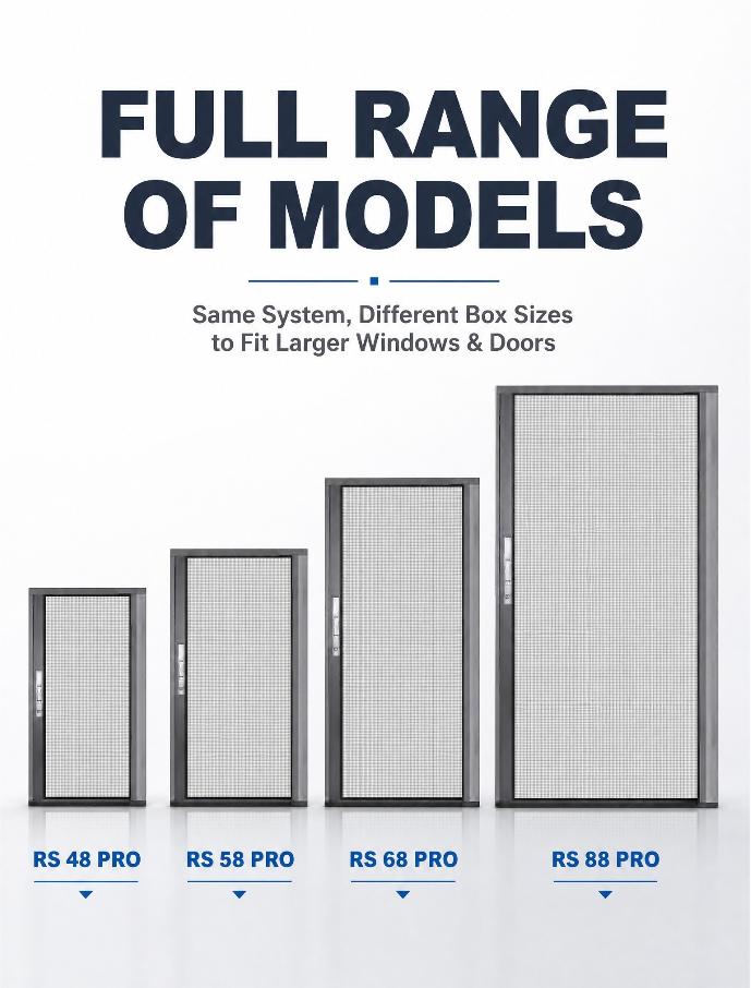 Zoompey RS58PRO Aluminum Windows Door Aluminum Mosquito Screen Doors Aluminum Mosquito Screen Doors Screen Doors