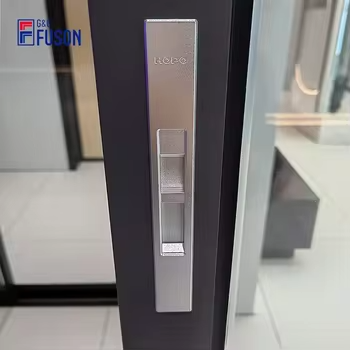 Fuson Narrow Frame Double Tempered Glass S Interior Aluminum and Glass Partition Doors Sliding Glass Door Slide Systems Doors