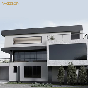 Wazzor High-Rise Aluminium Window Hurricane Windows Florida Approval Factory Cheap Price Aluminum Awning Hurricane Impact Window