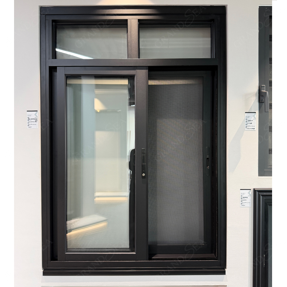 Modern Sliding Aluminum Double-Glazed Soundproof Windows with Thermal Break for Bedroom bar Porch Bay Window Cloakroom Cafe