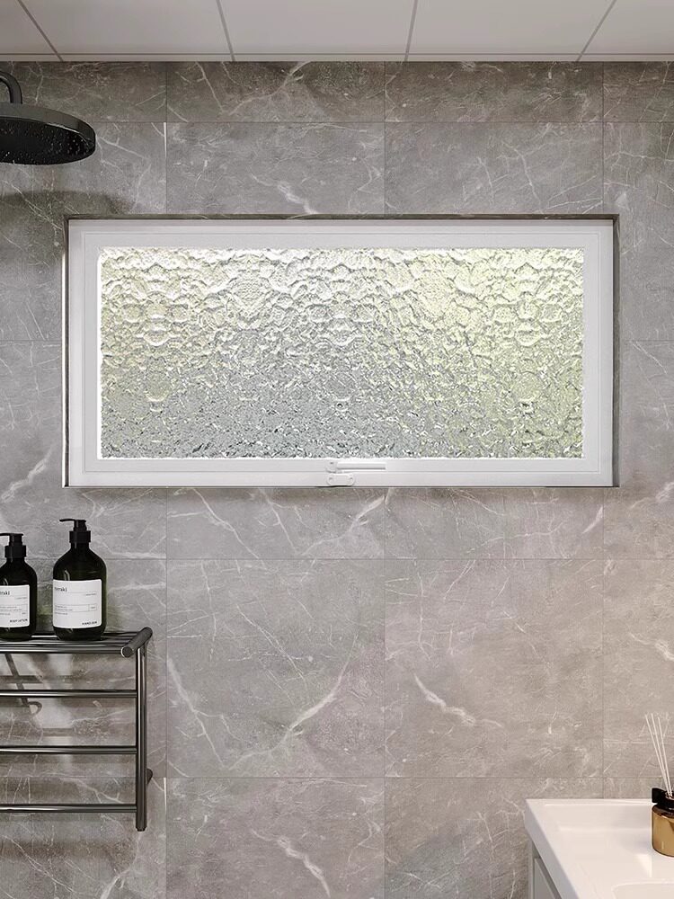 Customized Aluminum Alloy Soundproof Minimalist Lighting Window square Ventilation Center Shaft Fixed Indoor Small Bathroom