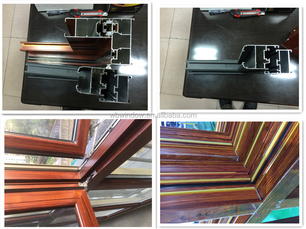 Home Temper Glass Security Window Grill Metal Frame Aluminum Sliding Windows Designs in Kerala