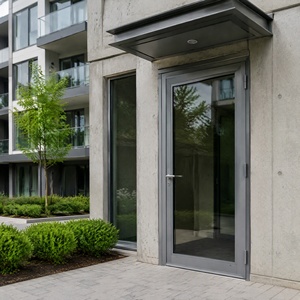 BOCHARM Aluminum Swing Door with Built-in Screen