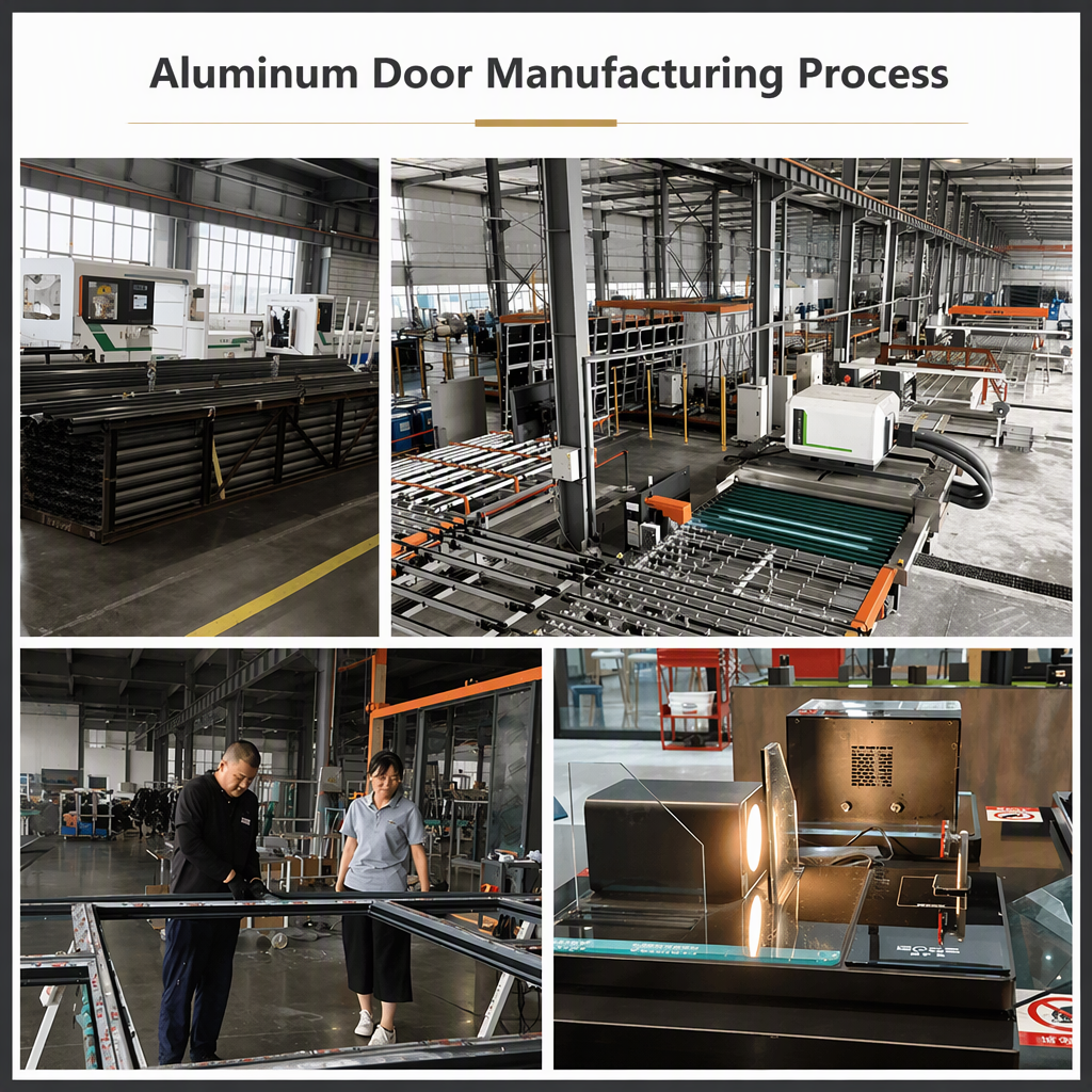 Thermal Break Aluminum Double Entry Door Double Glazed Glass Grand Entrance With Transom for Luxury Residential Homes