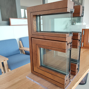 High-Grade Aluminum Clad Wood Tilt And Turn Windows Custom Standard Slimline Configurations