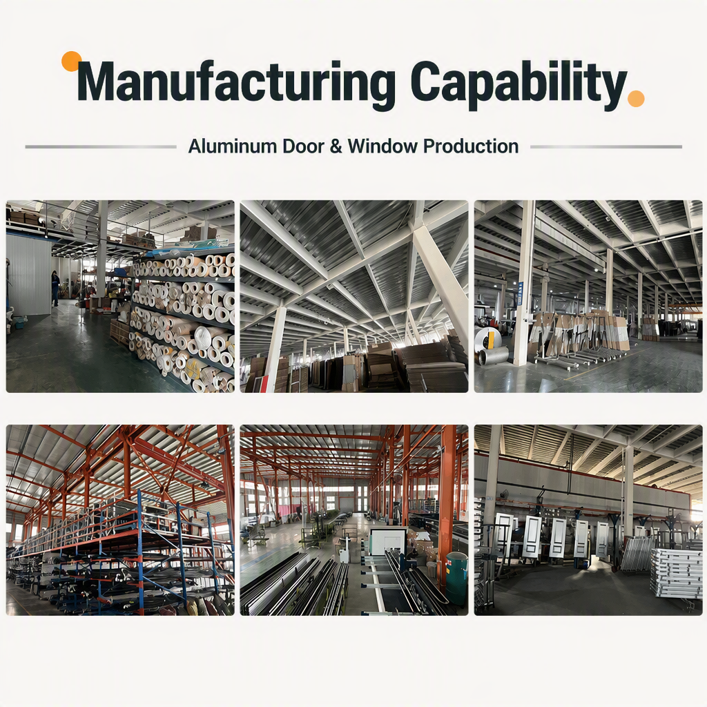 Modern Waterproof Aluminum Alloy Foldable Door with Fiberglass Screen 5 Year Warranty for Bedroom Hotel Villa & Supermarket Use