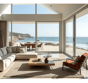 BOCHARM Modern Villa Soundproof Aluminum Thermal Break Insulated Double Tempered Glass Pocket Stack Doors