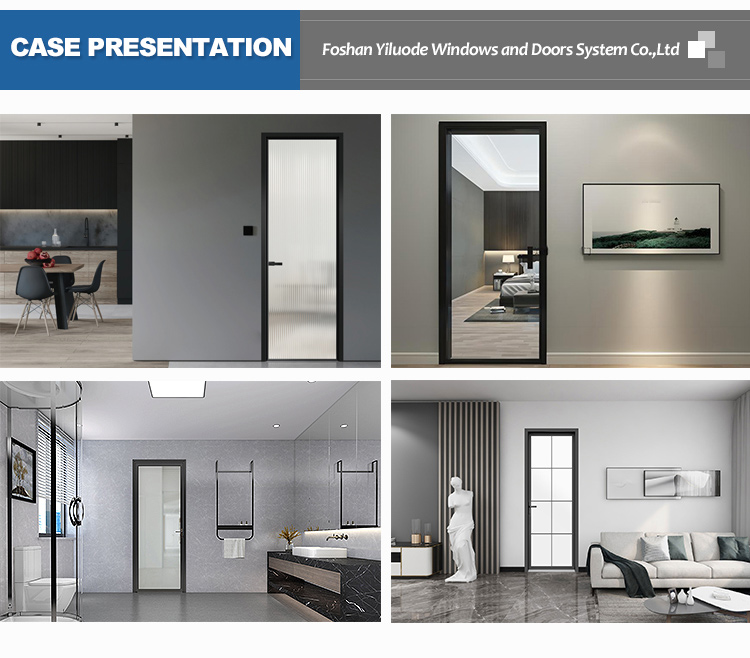Eloyd Modern Aluminum Double Door French Doors Exterior Glass Front Terrace External Pantry Casement Soundproof Kitchen Villa