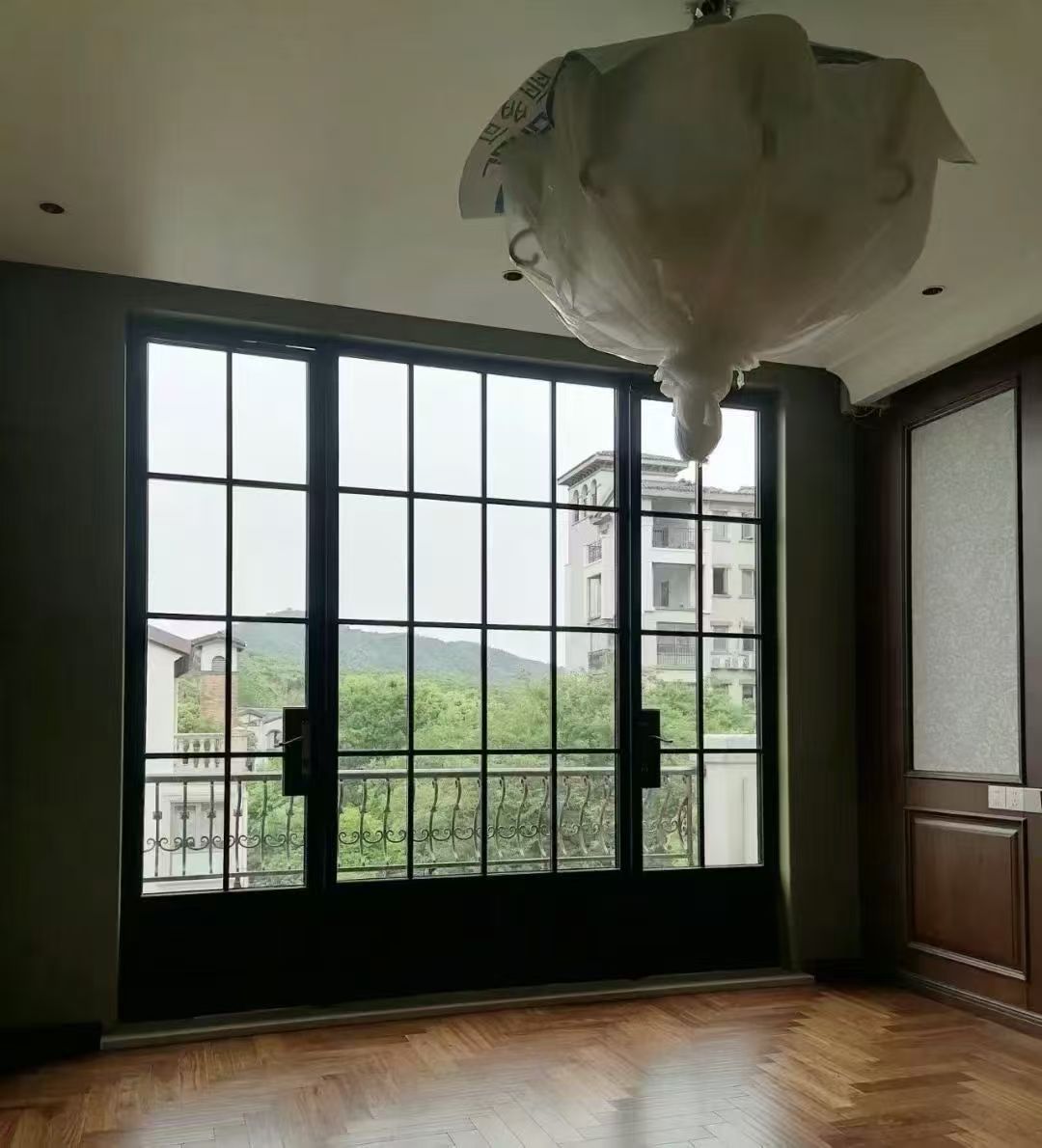 ISO9001 Supplier Antique Arch Aluminium French Windows And Doors Soundproof Aluminum Alloy French Windows