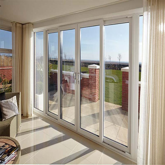 House Exterior Thermal Break Aluminium Profiles Glass Pocket Sliding Door Heavy Duty Patio Sliding Doors