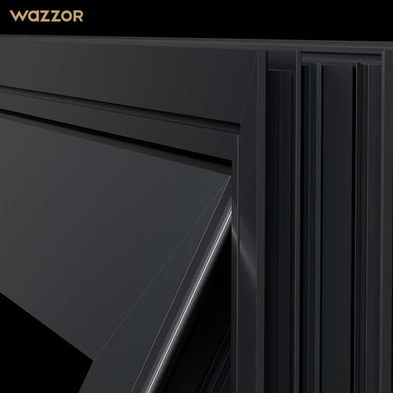 Wazzor High-Rise Aluminium Window Hurricane Windows Florida Approval Factory Cheap Price Aluminum Awning Hurricane Impact Window
