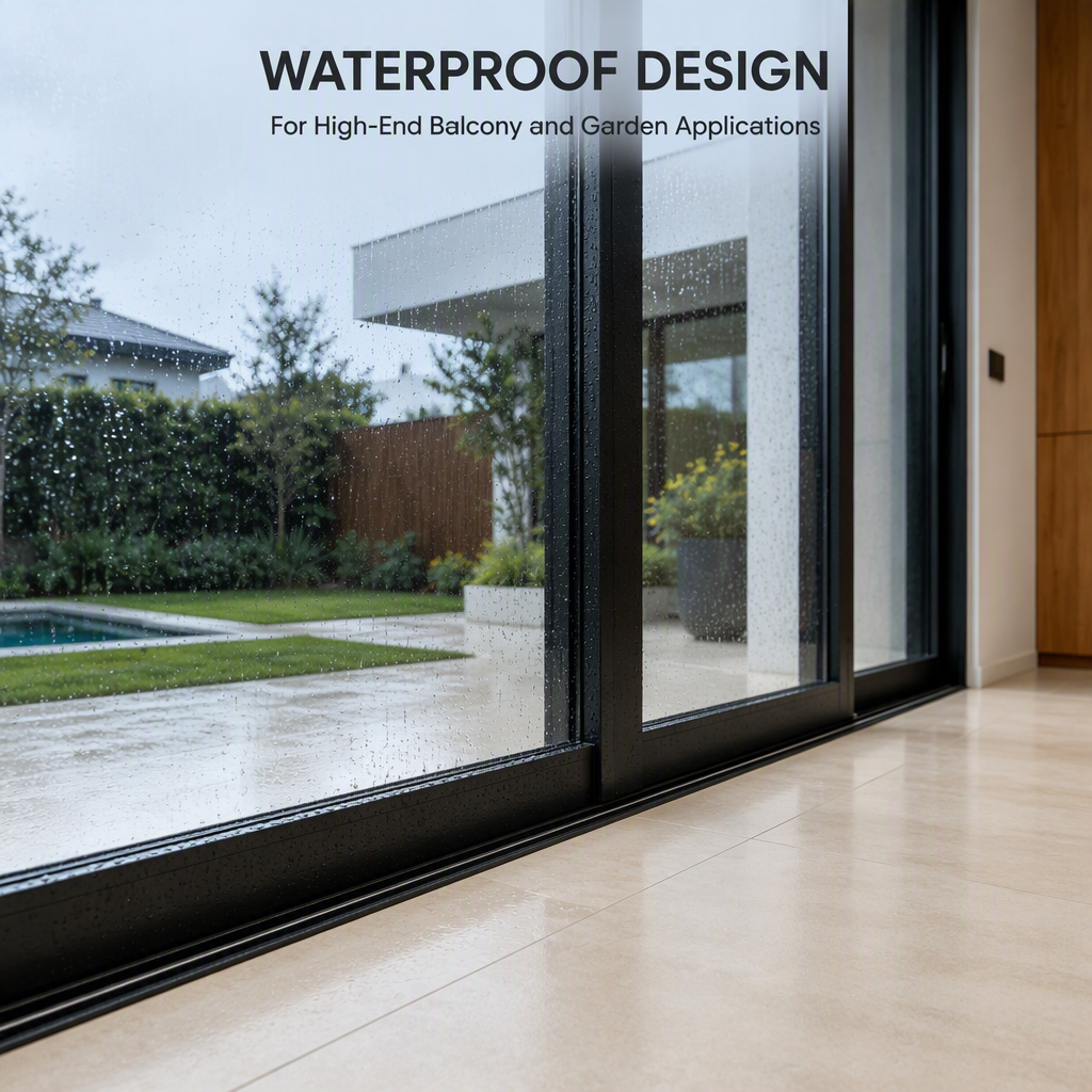 Thermal Break Aluminum Multi Slide Door Glazed Glass Stacking Design Large Opening Custom Size for USA Luxury Homes
