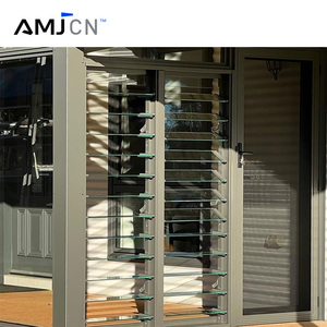 AMJ Custom Manufacturer Louvered Windows Aluminum Frame