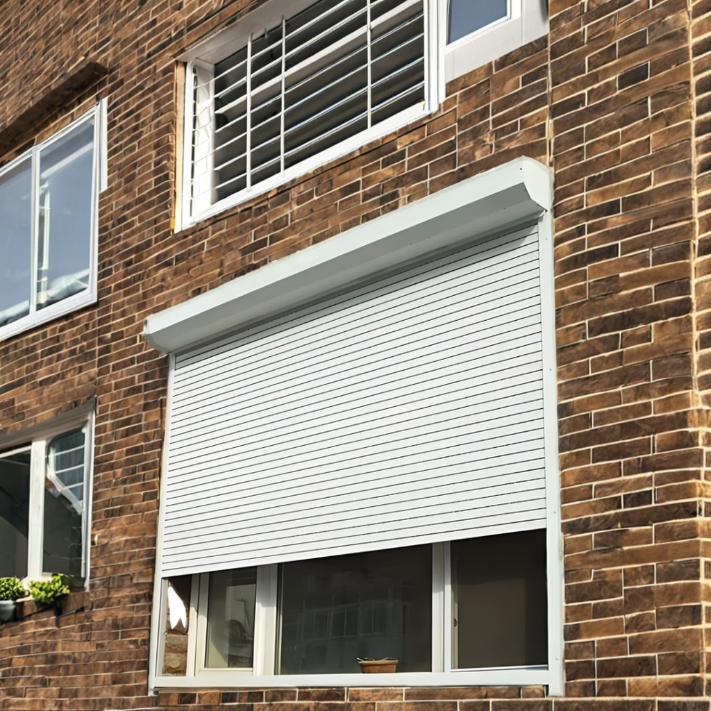 Custom Modern Modern Aluminum Glass Sliding windows with Inner Electrical Roller Shutter