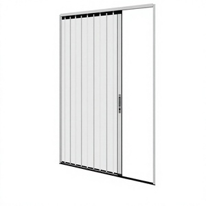 Aluminum Frame Clear Acrylic Sliding Folding Retractable Partition Door