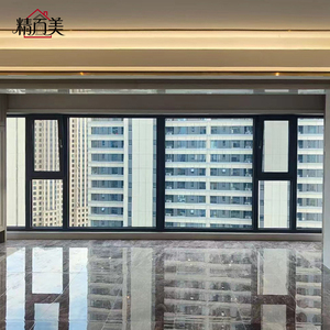 Custom High End Villa 6063 T5 Aluminum Alloy Profile 92mm Frame Depth Window