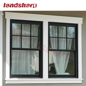 Modern French Style Aluminum Single Hung Sash Windows