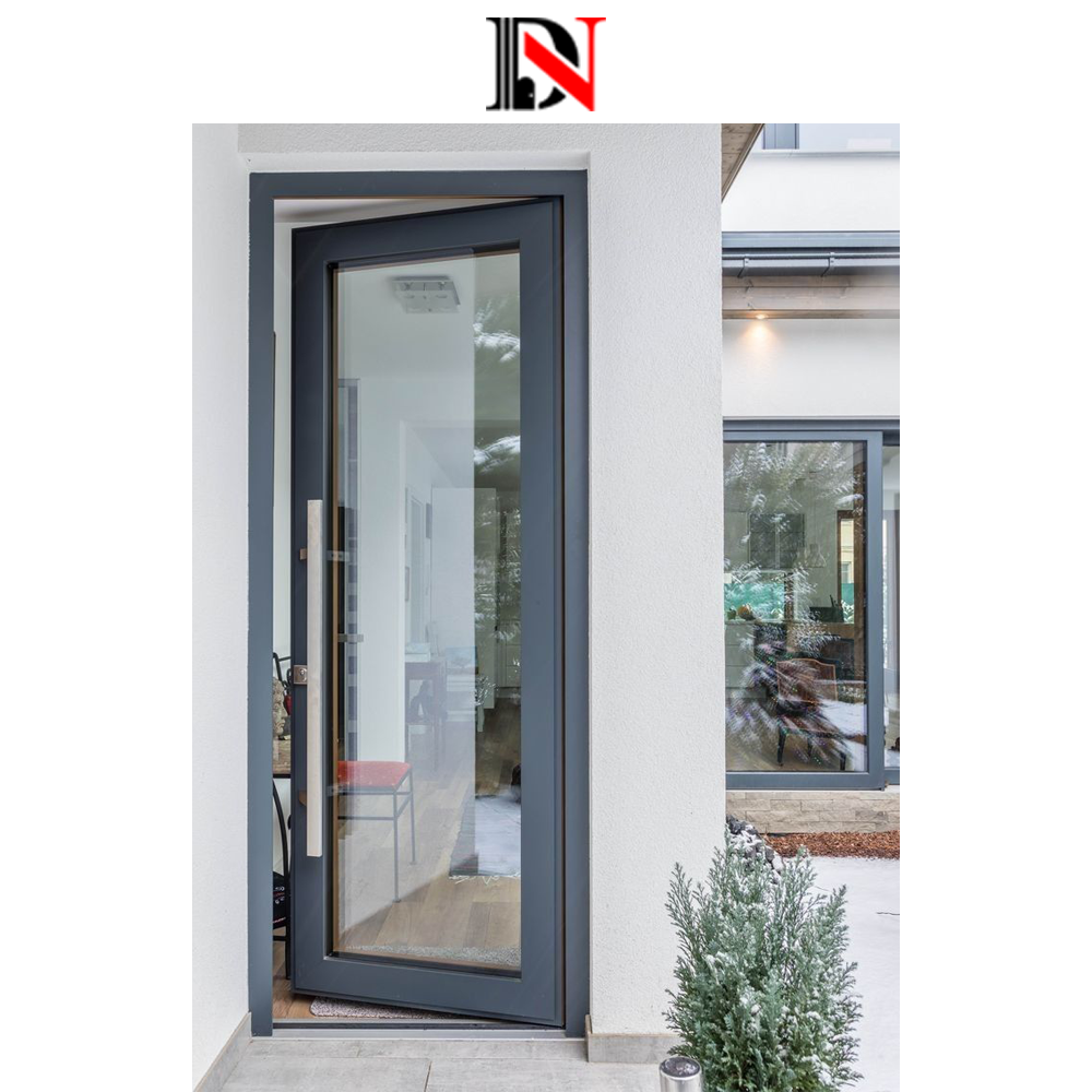 European Style Aluminum Frame Casement Door Modern German Crittal French Patio Glass Windows for Home for Exterior Entry Mall