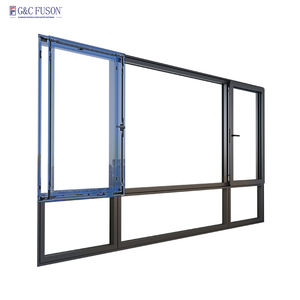 Fuson Aluminum Sliding Pivot Hinge Window Casement Glass